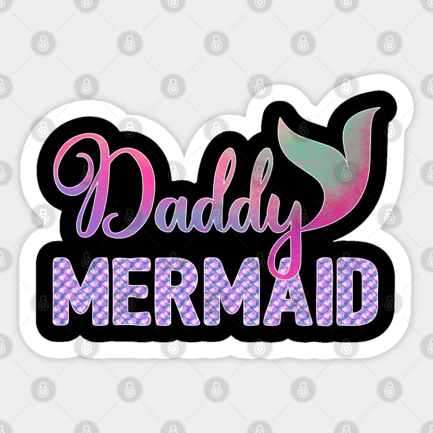 Daddy Mermaid Sticker by LotusTee